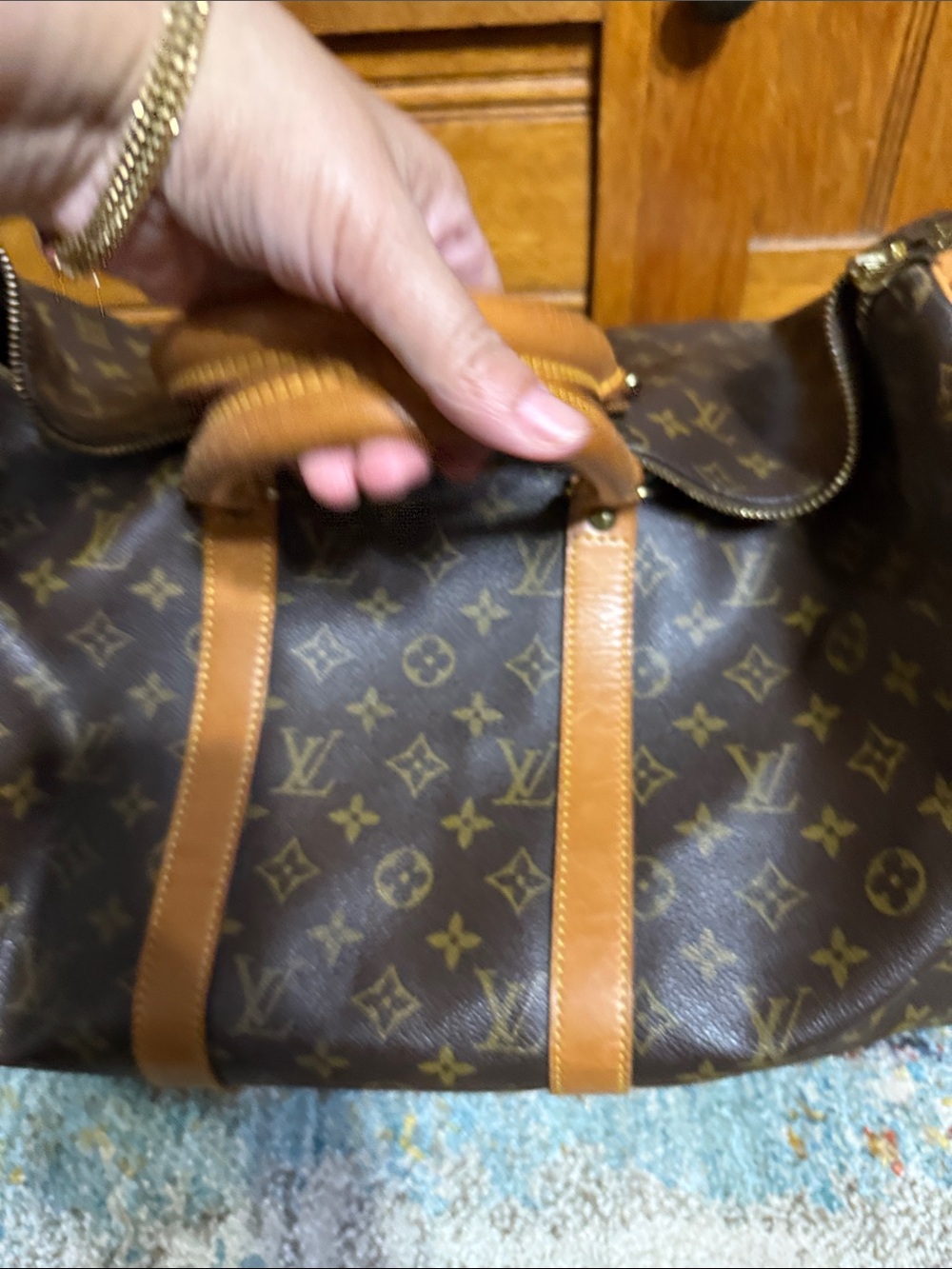 Louis Vuitton Brown Monogram bandolier 55 - Picture 2 of 10